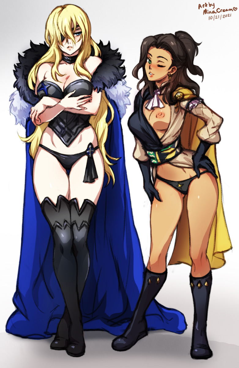 dimitri alexandre blaiddyd and claude von riegan (fire emblem and 1 more) drawn by mina_cream