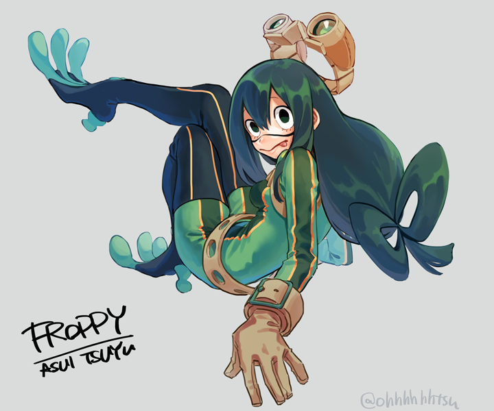 asui tsuyu (boku no hero academia) drawn by ohhhhhhtsu