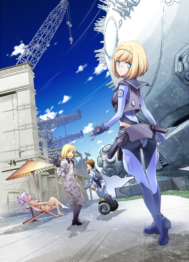 milinda brantini, frolaytia capistrano, qwenthur barbotage, havia winchell, and baby magnum (heavy object) drawn by saitou_sakae