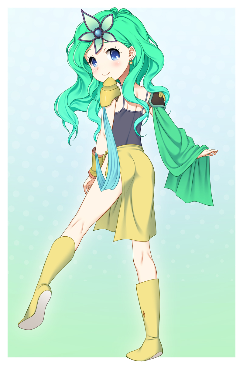 rydia (final fantasy and 1 more) drawn by fugetsu_taku