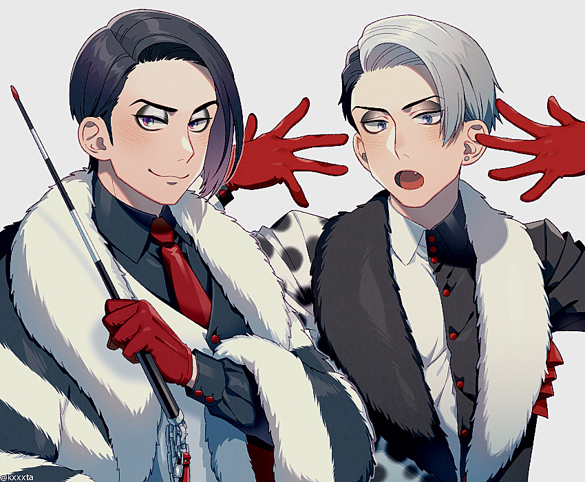 divus crewel and mr. dalmatia (twisted wonderland and 1 more) drawn by kiri_futoshi