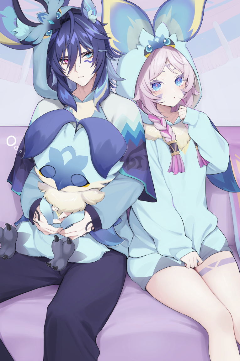citlali, ororon, and iktomisaurus (genshin impact) drawn by ura_(hamburg_oniku)