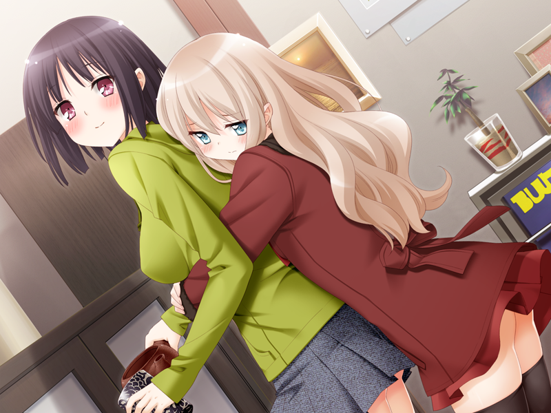 kawamura reo and sawaguchi mai (sono hanabira ni kuchizuke wo) drawn by kani_biimu