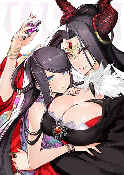 xing hai and luan niangzi (nitroplus and 1 more) drawn by sinov_mimori