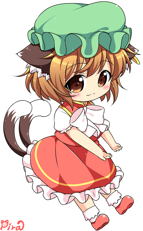 chen (touhou) drawn by pila-pela