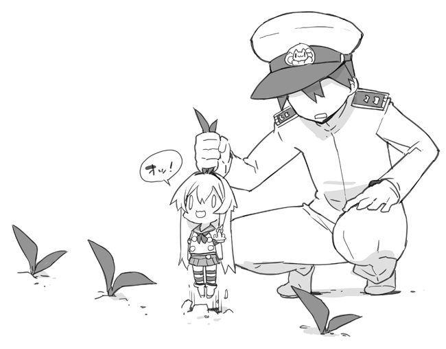 admiral and shimakaze (kantai collection) drawn by blade_(galaxist)