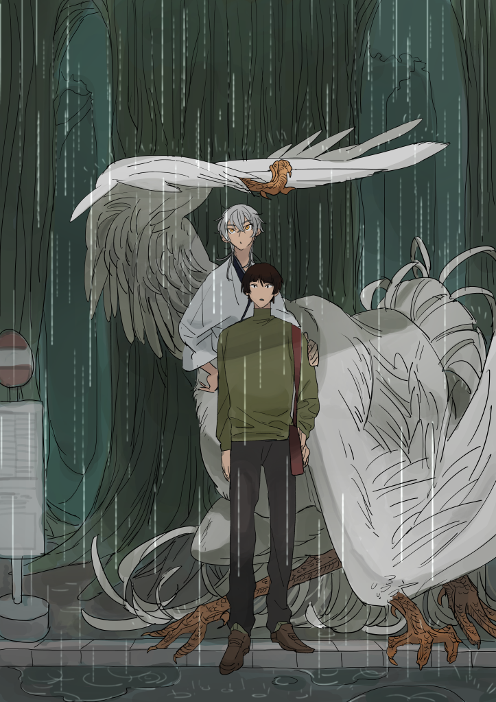 tsurumaru kuninaga and ishikirimaru (touken ranbu) drawn by kyou_zuki