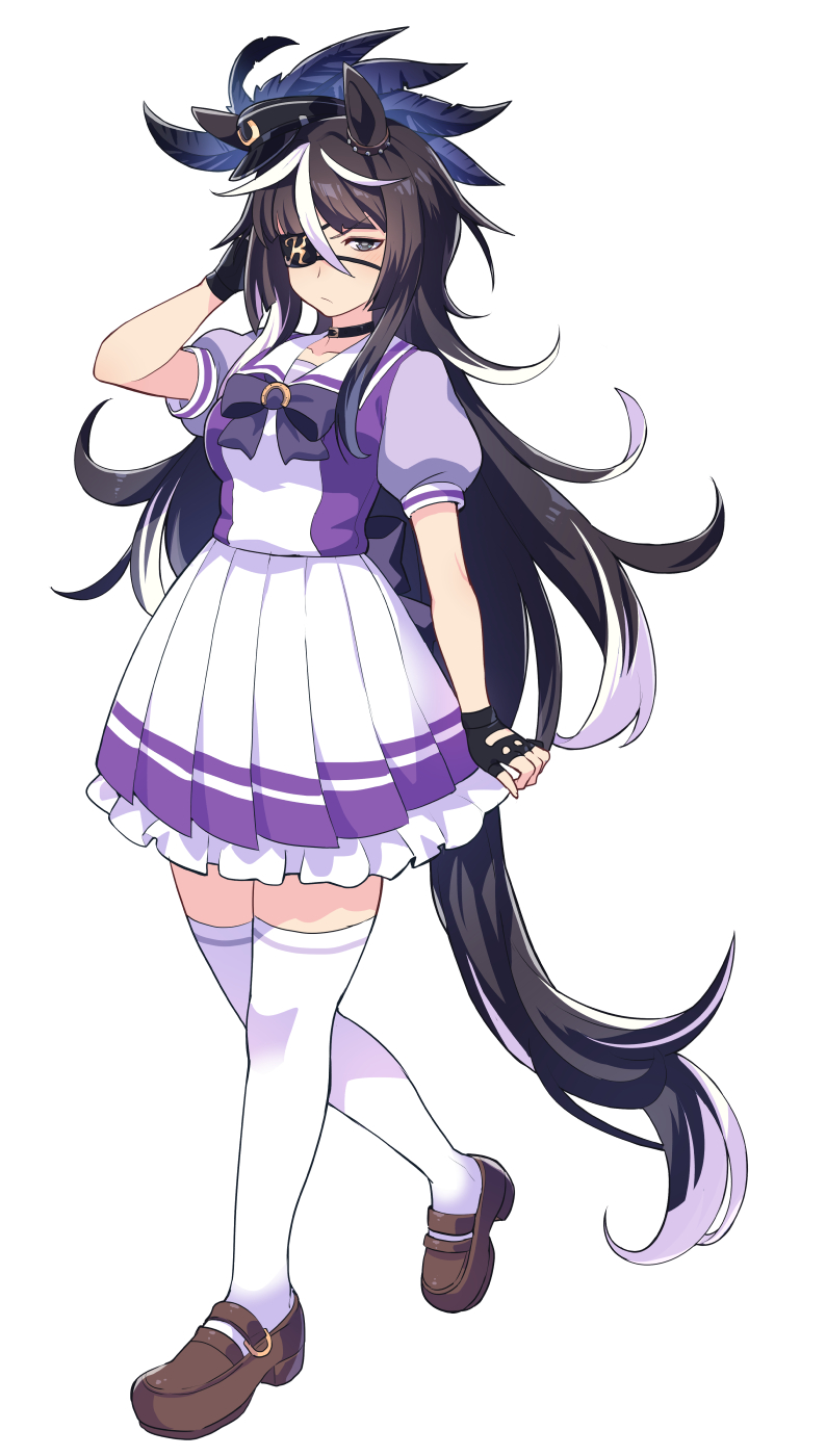 cascade (umamusume and 1 more) drawn by matsumoto_tomoyohi