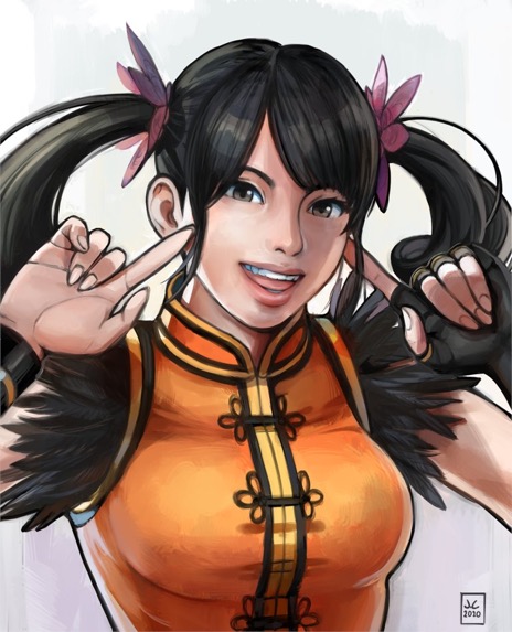 ling xiaoyu (tekken and 1 more) drawn by overlord_jc