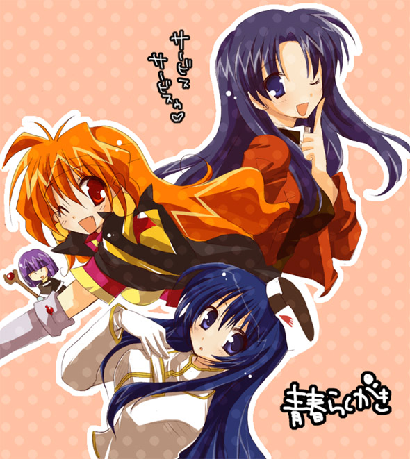 katsuragi misato, lina inverse, xelloss, and misumaru yurika (neon genesis evangelion and 2 more) drawn by pokopi