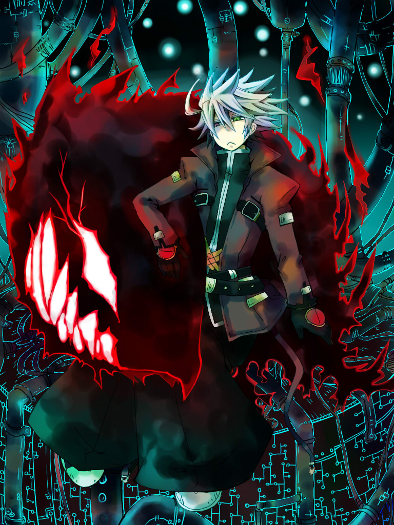 ragna the bloodedge and dead spike (blazblue) drawn by kuro_yuzu