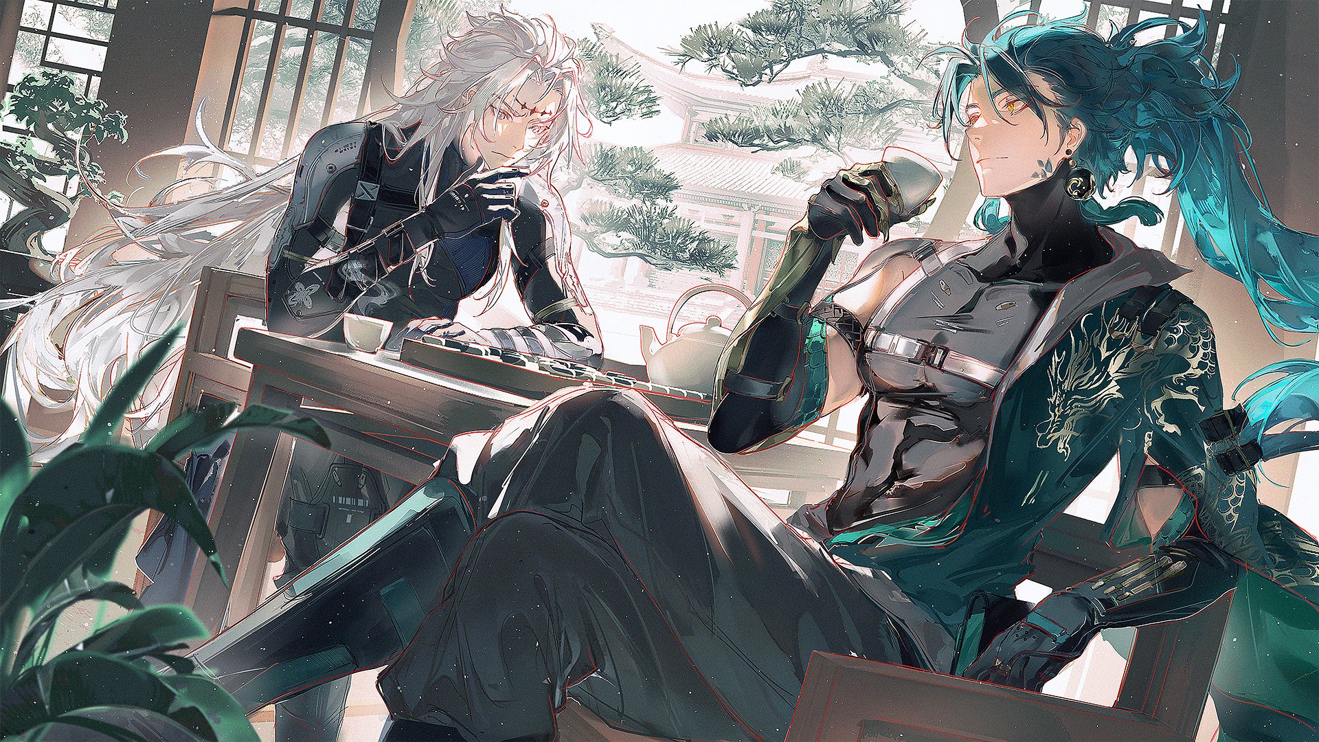 jiyan and calcharo (wuthering waves) drawn by kei_(keiuu) Danbooru
