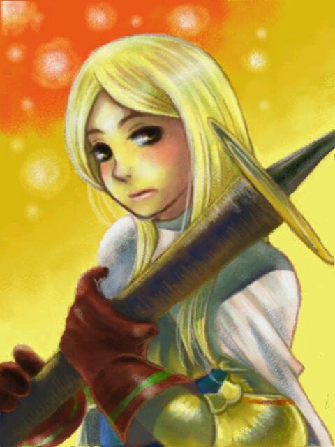 knight (final fantasy and 1 more) drawn by kikimimi_612