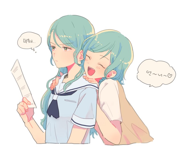 hikawa sayo and hikawa hina (bang dream!) drawn by res2shuu