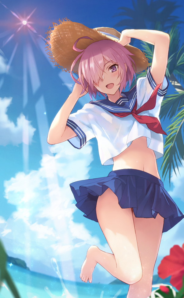 mash kyrielight (fate and 1 more) drawn by nanashi_star