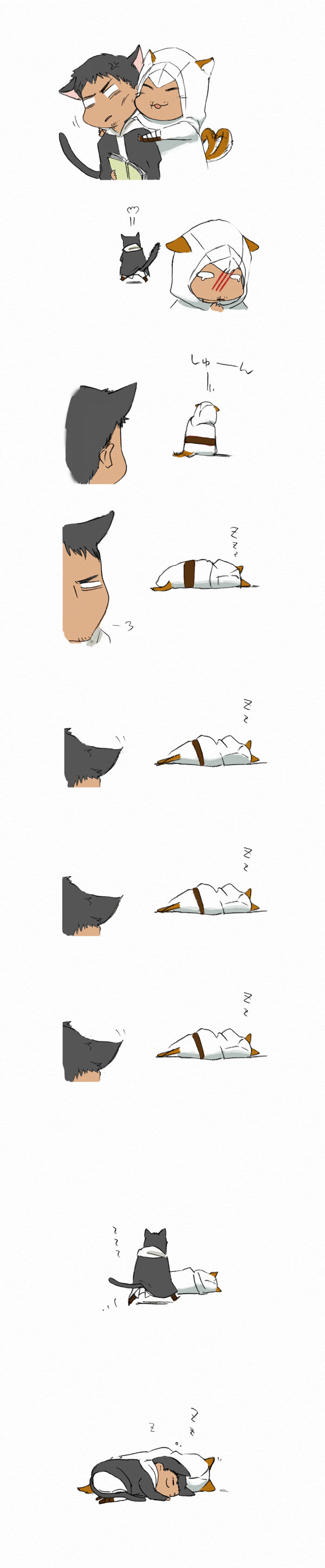 altair ibn la-ahad and malik al-sayf (assassin's creed) drawn by gamute