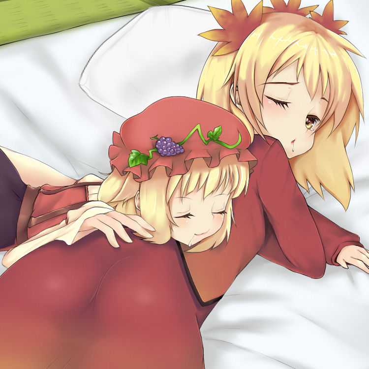 aki minoriko and aki shizuha (touhou) drawn by ginji74