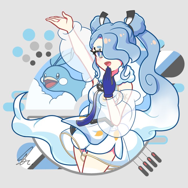 hatsune miku, altaria, and flying miku (pokemon and 2 more) drawn by saihate_(d3)