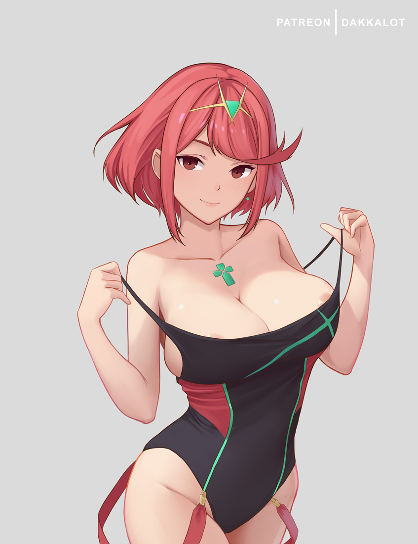 pyra (xenoblade chronicles and 1 more) drawn by dakkalot