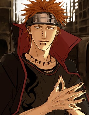 pain (naruto and 1 more) drawn by lily_(artist)