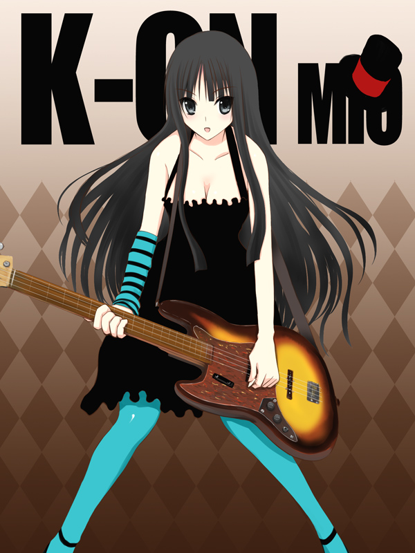 akiyama mio (k-on!) drawn by niwatori_kokezou