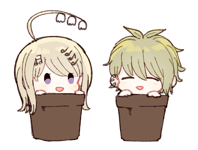 akamatsu kaede and amami rantaro (danganronpa and 1 more) drawn by fc_(efushii)