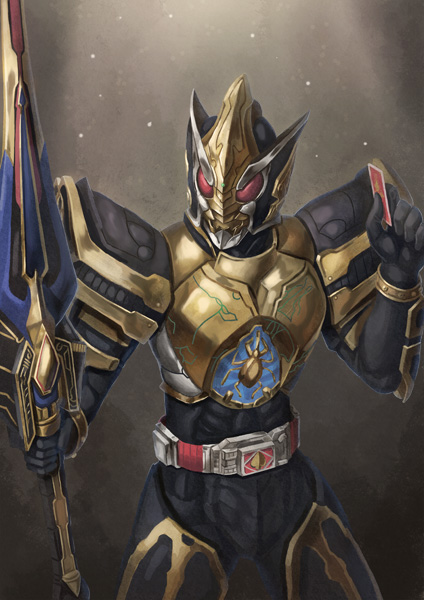 kamen rider blade (kamen rider and 1 more) drawn by mutou_riu