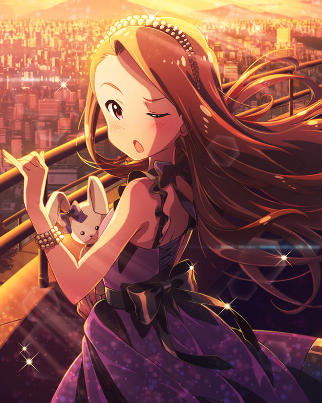 minase iori and usa-chan (idolmaster and 1 more)