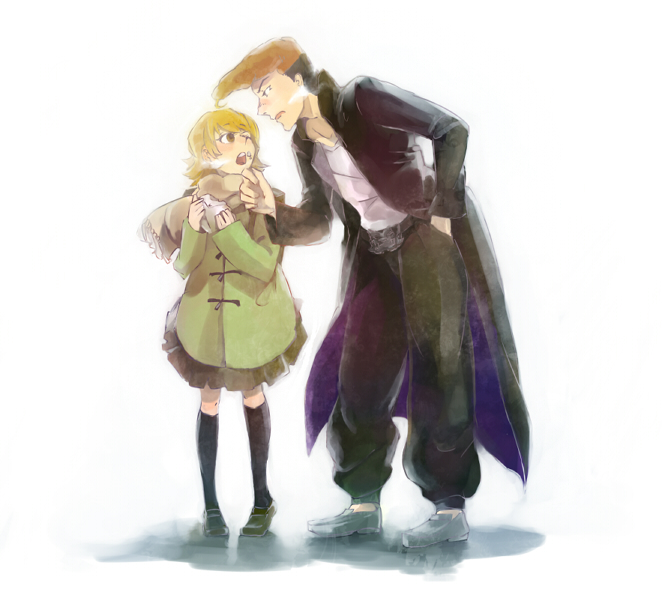 fujisaki chihiro and owada mondo (danganronpa and 1 more) drawn by sakuta_(sakutaro0911)