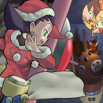 tron bonne, roll caskett, servbot, mega man volnutt, and data (mega man and 1 more) drawn by kin_niku
