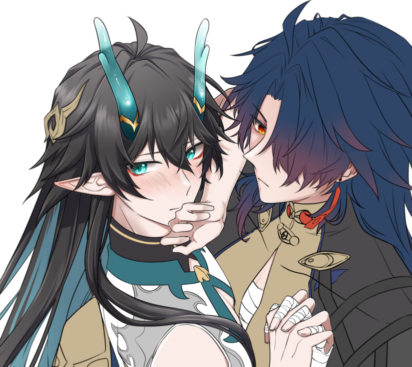 dan heng and blade (honkai and 1 more) drawn by go_ya_o