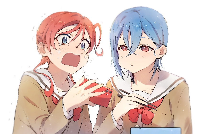 wakana shiki and yoneme mei (love live! and 1 more) drawn by yumi_xsh