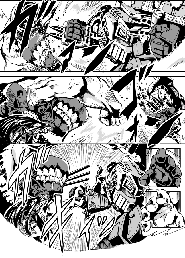 battleship princess and grimlock (kantai collection and 2 more) drawn by kamizono_(spookyhouse)