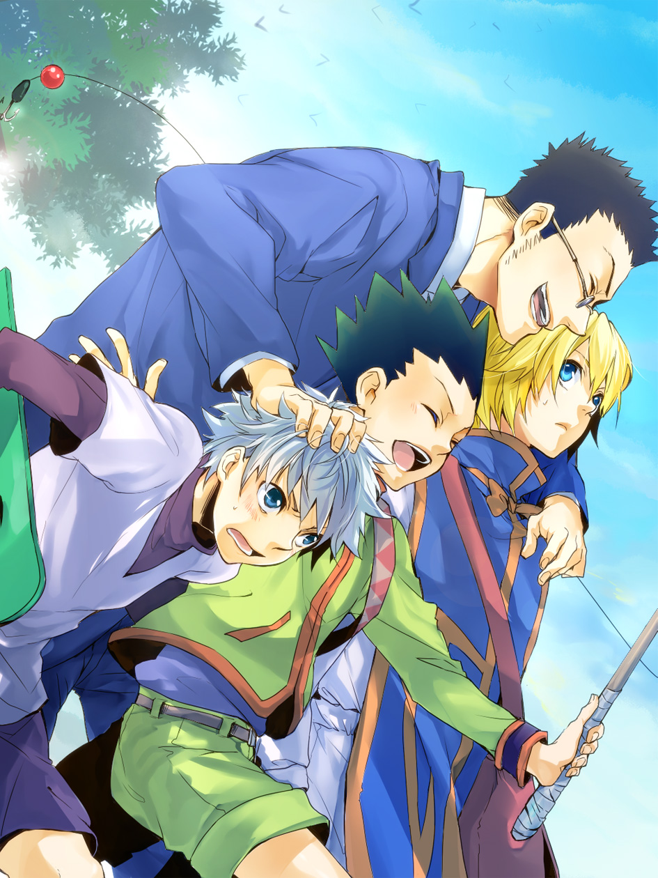 Gon Freecss Killua Zoldyck Kurapika And Leorio Paladiknight