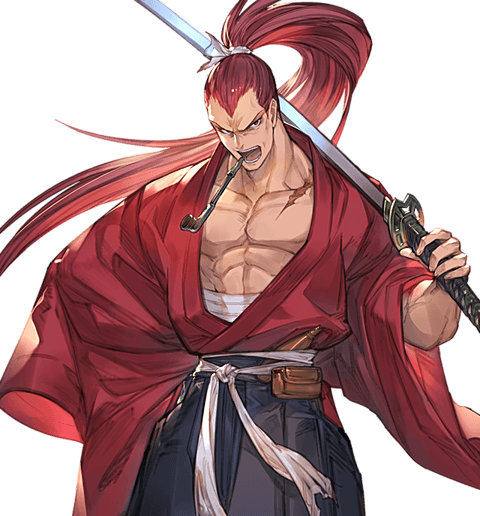 kibagami genjuro (granblue fantasy and 1 more) drawn by minaba_hideo