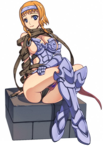 leina and exiled warrior leina (queen's blade) drawn by caryo and nanashino