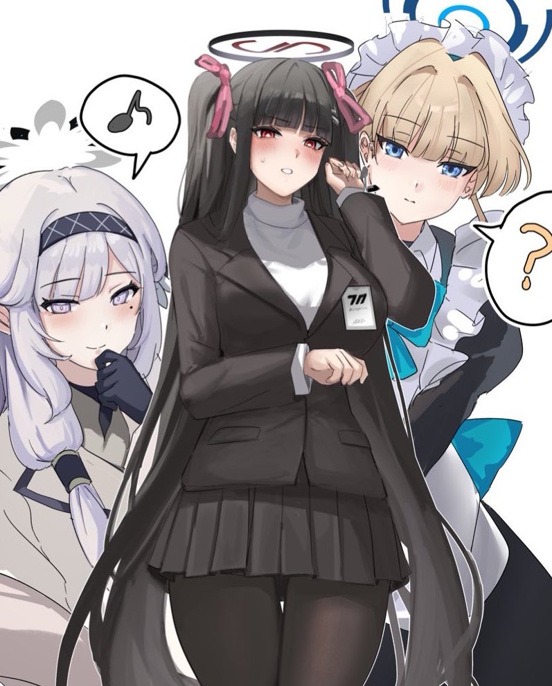 toki, rio, and himari (blue archive) drawn by hinaumma