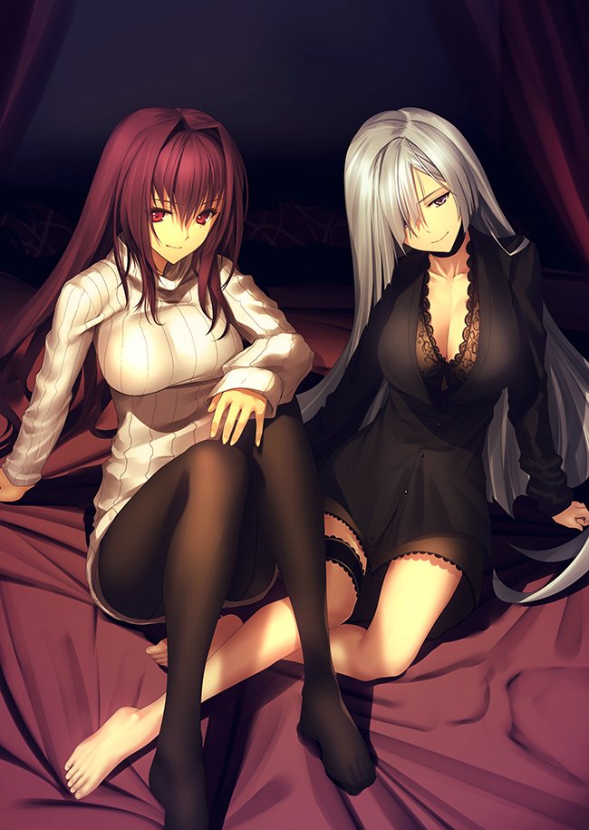 scathach and brynhild (fate and 1 more) drawn by kawanakajima