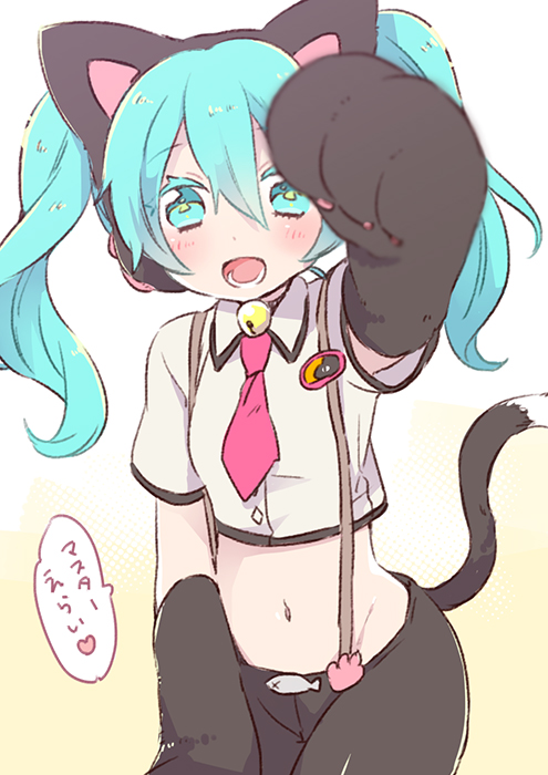 hatsune miku (vocaloid and 1 more) drawn by azurite0012