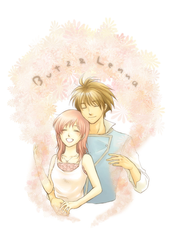 lenna charlotte tycoon and bartz klauser (final fantasy and 1 more) drawn by kyuu_(komugi)