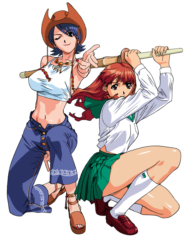 asuka and miki (viper and 2 more) drawn by katsura_ken'ichirou