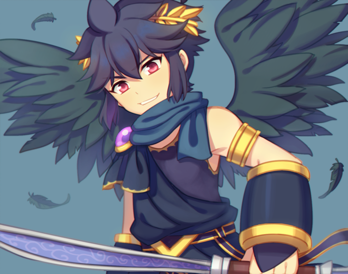 dark pit (kid icarus and 1 more) drawn by wusagi2
