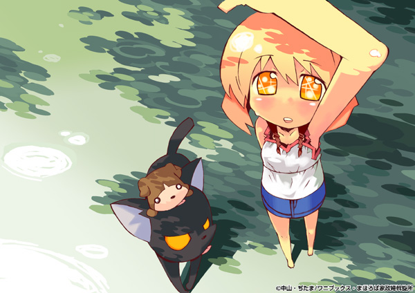 andou minawa, guri, and slash (mahoromatic) drawn by kuma_jet