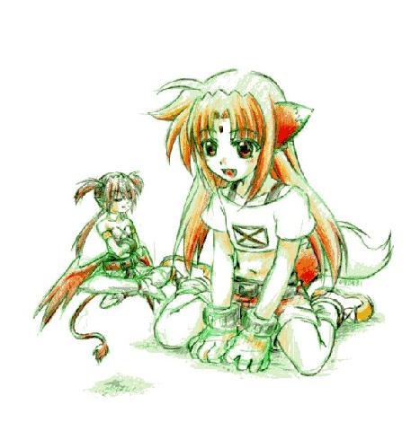 arf and agito (lyrical nanoha and 3 more)