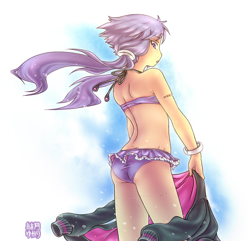 yuzuki yukari (vocaloid and 1 more) drawn by caiman_(artist)