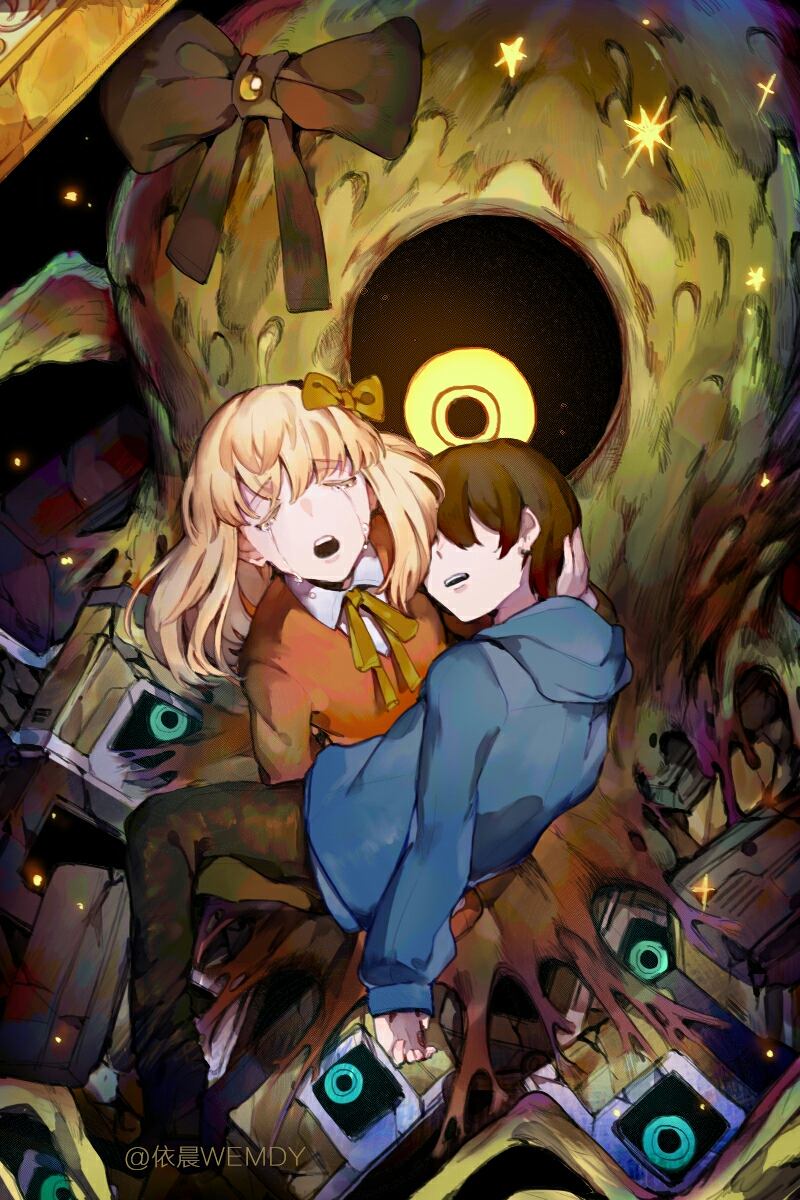 tiphereth a, tiphereth b, lisa, and enoch (project moon and 1 more) drawn by yichen_wendy