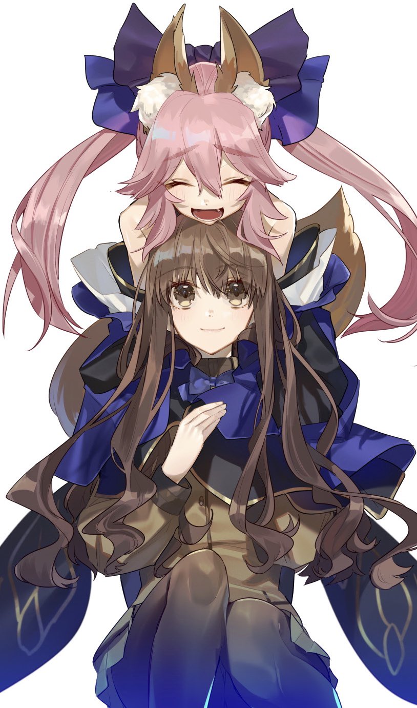 tamamo, tamamo no mae, and kishinami hakuno (fate and 1 more) drawn by hino_hinako