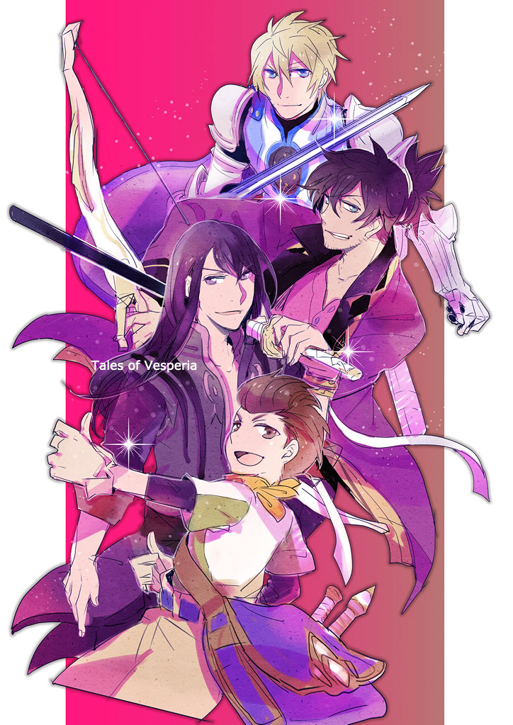 yuri lowell, raven, flynn scifo, and karol capel (tales of and 1 more) drawn by koku_666