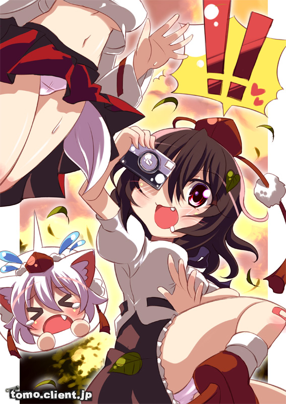 shameimaru aya and inubashiri momiji (touhou) drawn by kitahara_tomoe_(kitahara_koubou)