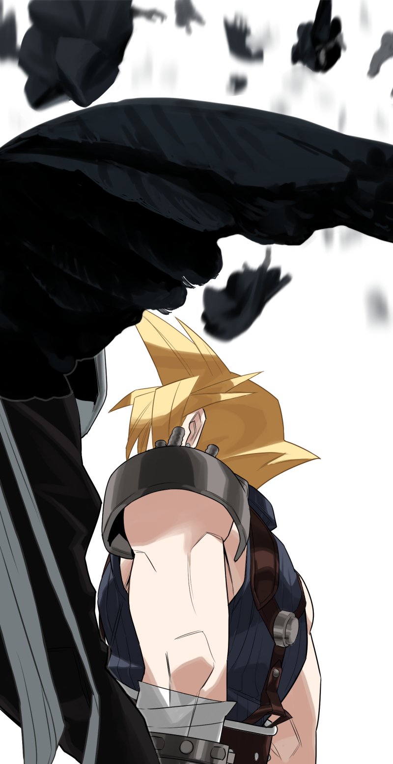 cloud strife and sephiroth (final fantasy and 1 more) drawn by sub_fan_art